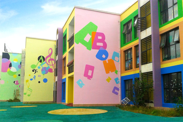 幼儿园外墙彩绘有以下的4大好处